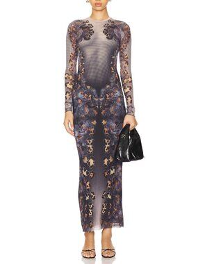 Afrm | Didi Dress | Olive Blur Floral Olive Blur Floral / S
